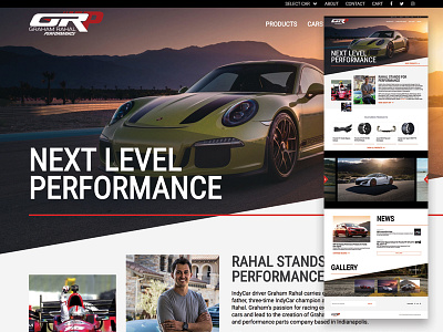 Graham Rahal Performance Website cars graham rahal grp indycar performance racecar racing responsive website