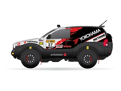 LAP Rally Raid Race Car Livery Design baja dakar livery design motorsports off road race car racing rally car sonora vehicle wrap vinyl wrap