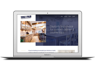 Tru Fab Cabinets & Countertops Dayton expressionengine responsive responsive website ui uiux web design website