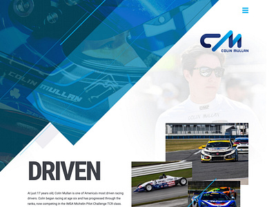 Colin Mullan Racing branding expressionengine racing responsive responsive website ui uiux web design website