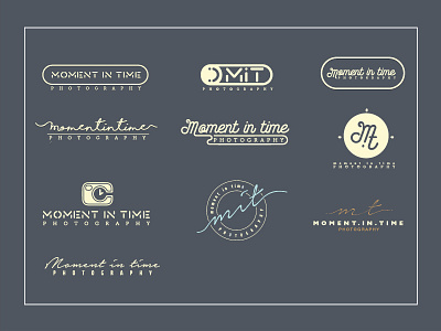 WIP "Moment in time" logo (WHICH ONE IS YOUR FAV?) branding logo photography