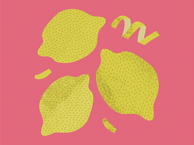 Summer Lemons design illustration lemon lemons