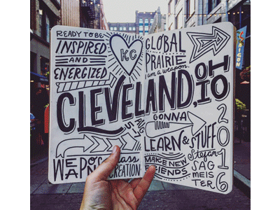 WMC Sketchbook cleveland hand lettering lettering letters sketchbook wmc fest