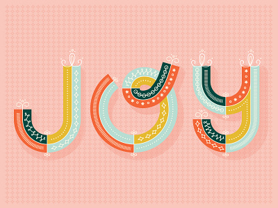 Joy christmas doodle holiday illustration joy typography words
