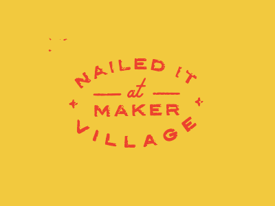 Maker Village Stamp branding kansas city letters maker village stamp typography