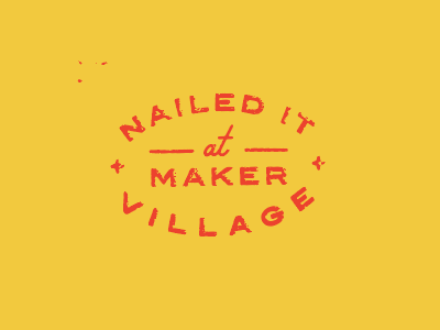 Maker Village Stamp