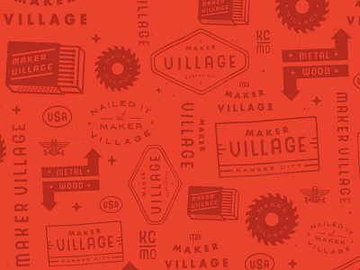 MV Pattern branding design illustration logo pattern tools typography