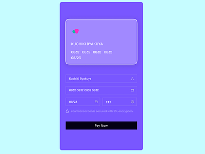 DailyUI-002 Credit Card Checkout app figma ui