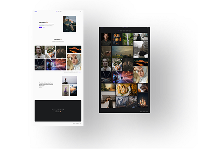 Photographer's Portfolio design figma gallery photography ui