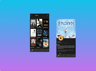 Movie App app cinema movie streaming ui