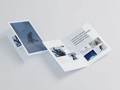 Bifold Half Fold Brochure Mockup