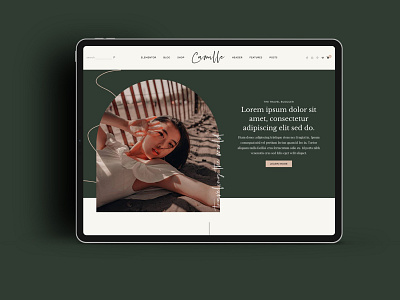 Camille - Feminine WordPress Theme blog fashion layout ui web design web themes wordpress