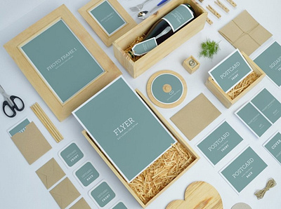 Wedding Branding Mockups agency box brand identity branding business concept design graphic design invitations logo mockups stationery wedding wood