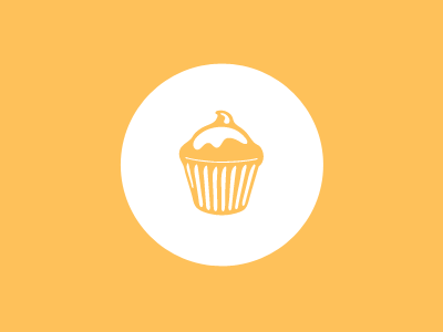 Cupcake graphic design icon vector