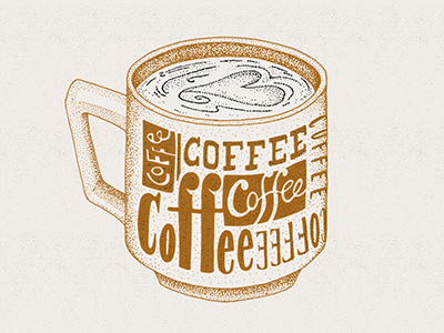 Coffee Love coffee drawing illustration lettering type typography