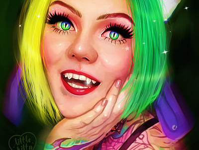 snegga adobe photoshop art artist artwork character design design digital art fun illustration portrait