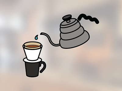 V60 coffee icon infographic v60