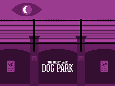 The Dog Park dog park illustration night vale spooky