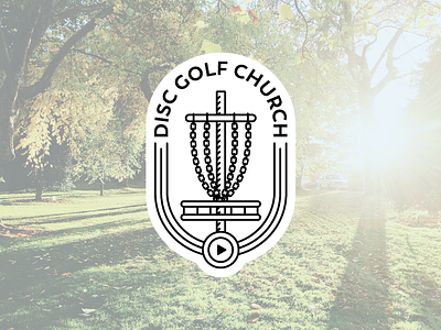 Disc Golf Church Logo church disc golf identity logo
