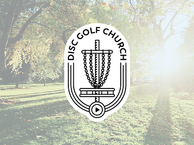 Disc Golf Church Logo church disc golf identity logo
