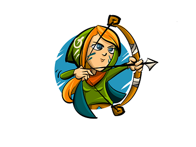 Rogue Elf Ranger archer character design design elf illustration ranger rogue vector
