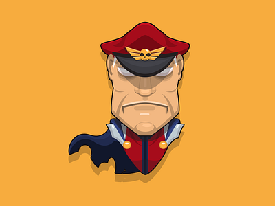 M.Bison cartoon character character design fighter illustration street fighter vector villain warrior