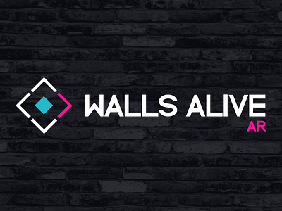 Walls Alive Brand app design branding logo typography