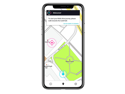 Walls Alive AR Map UI