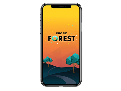 Into the Forest app design augmented reality app branding illustration ui ui design