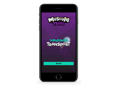 Museum Team - Start Screen app design augmentedreality branding design game app ui ui design ux
