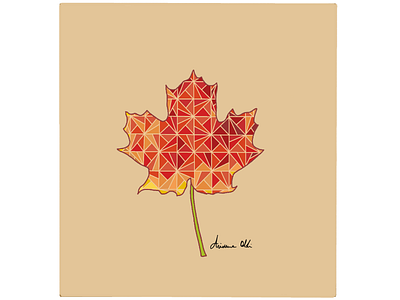 Fall leaf illustration leaf fallillustration digital