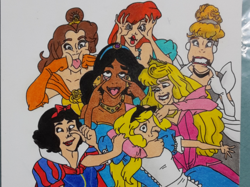 Disney Pincesses👸🏻 disney princesses color drawing