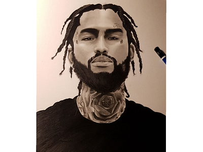 Dave East Portrait✏ daveeast portrait graphite