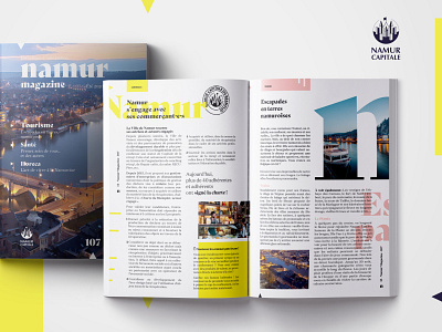 Layout — Namur Magazine belgium book borchure brandingprint creative design editorial design expansion graphic design layout design magazine print design