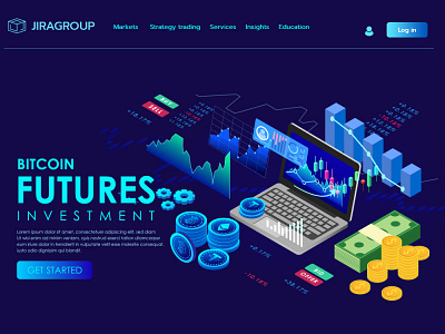 Website Template Bitcoin future app bitcoin design graphic design investing shirt design ui web webdesign