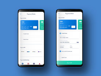 Payment Mode Selection