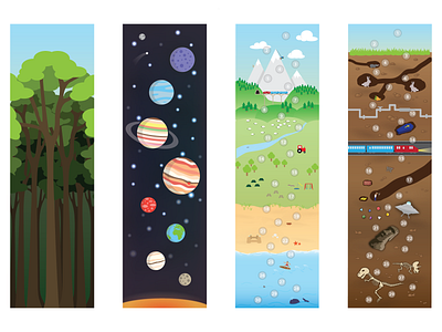 Sneak peak - level backgrounds for puzzle game app background design illustration level ui vector