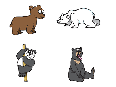 bears app bear design illustration vector