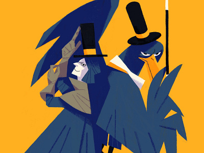 Crow and magician