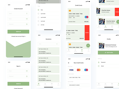 Penny for Many adobexd app ios mobile ui ux