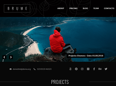 Photo Portfolio with Elementor Builder WordPress Theme - Brume blog design business elementor templates photography themes wordpress design wordpress theme wordpress themes