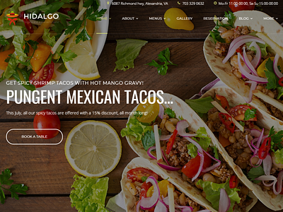 Mexican Food Restaurant WordPress Theme - Hidalgo