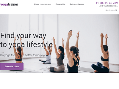 Innovative and Fashionable Yoga WordPress Theme - Gloria Miles