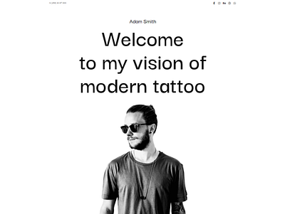 Personal Tattoo WordPress Theme - Adam Smith blog design elementor elementor templates landing page tattooo website template wordpress design wordpress theme wordpress themes