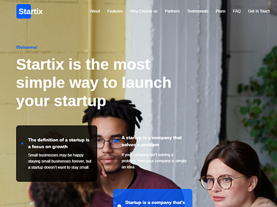 Modern One-page WordPress Theme For Startup - Startix blog design elementor elementor templates landing page website template wordpress design wordpress designs wordpress theme wordpress themes