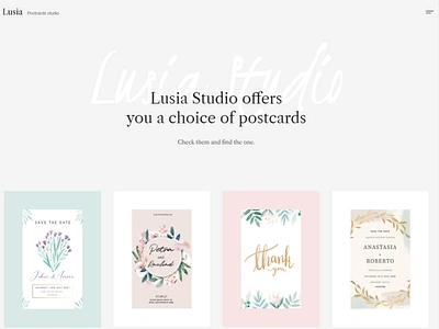 Lusia - Card Design Website WordPress Theme blog design branding business design elementor elementor templates illustration wordpress design wordpress theme