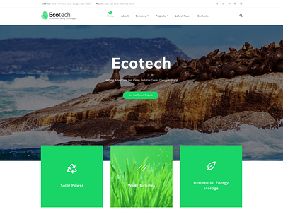 EcoTech - Environment Elementor WordPress Theme