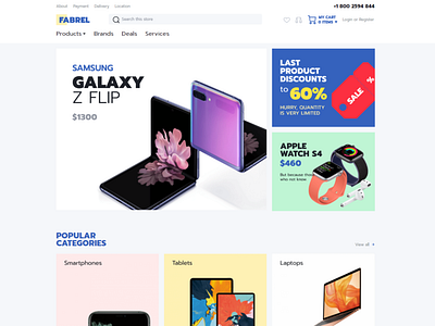 Fabrel - Electronics Store Online WooCommerce Theme