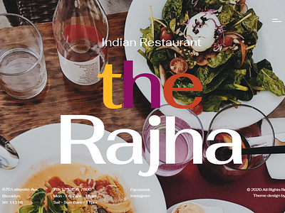 Rajha - Indian Restaurant WordPress Theme