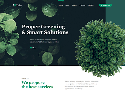 Landscape design WordPress theme - Visity elementor elementor templates landscape design wordpress design wordpress theme wordpress themes